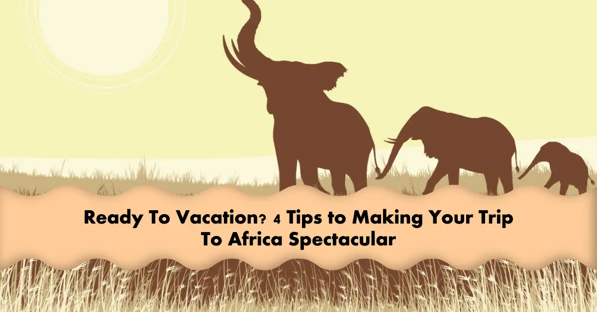 Ready To Vacation? 4 Tips to Making Your Trip To Africa Spectacular